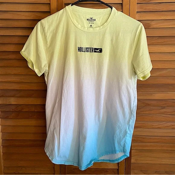 ☀️Hollister, Size XS, Ombré, Logo Graphic, Short Sleeve Top - Picture 2 of 10